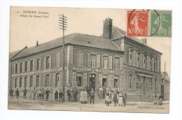 CPA 80-ACHEUX -HOTEL DU GRAND CERF-BELLE ANNIMATION - Acheux En Amienois