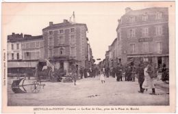 NEUVILLE-de-POITOU -la Rue De Clan,prise De La Place Du Marché -ed. Jules Robuchon - Neuville En Poitou