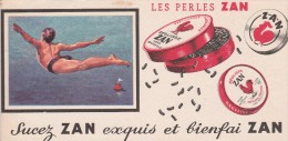 Buvard - Les Perles ZAN - Réglisse - Sport Natation Plongeon - Sucreries & Gâteaux