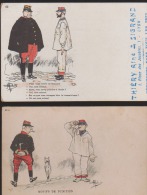 Lot 2 CPA:Scènes Militaires - Guillaume