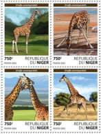 Niger. 2015 Giraffes. (610a) 4v - Giraffen