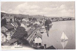 WÄDENSWIL: Bahnlinie Am See, Brauerei ~1910 - Wädenswil