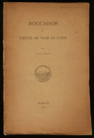 ( PARIS ) BOCCADOR Et L'HOTEL DE VILLE DE PARIS Par Henri STEIN 1904 - Paris