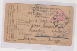 RUSSIA POW Postal Stationery WW I - Cartas & Documentos