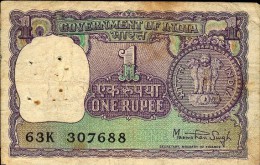 INDE – Billet D’1 Roupie - Indien