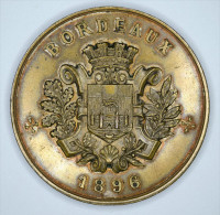 France 1896 " BORDEAUX " Médaille / Medallion  - Signé BERTRAND - Francia