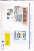 Isreaele 2003  - Lettera Racc. X L´Italia Affrancata Con 3 Stamps - Cartas & Documentos