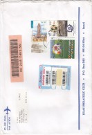 Isreaele 2004  - Lettera Racc. X L´Italia Affrancata Con 3 Stamps - Cartas & Documentos