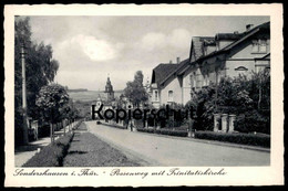 ALTE POSTKARTE SONDERSHAUSEN IN THÜRINGEN POSSENWEG MIT TRINITATISKIRCHE AK Ansichtskarte Cpa Postcard - Sondershausen