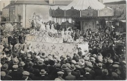 AMBRAULT (36) Carte Photo Cavalcade Fete Foraine Char Manège Gros Plan Animation - Autres & Non Classés