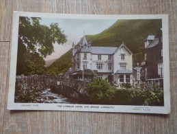 CPA PHOTO ROUYAUME UNI THE LYNDALE HOTEL AND BRIDGE LYNMOUTH - Lynmouth & Lynton