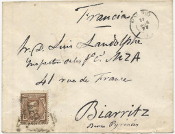 LETTRE DE 1877 POUR LA FRANCE - Briefe U. Dokumente