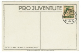 Suisse//Schweiz//Svizerra // Switzerland//Carte Pro-Juventute 1915 No.33 Avec Timbre Pro-juventute (super état, Luxe) - Covers & Documents