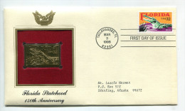 C Great Americans "" Earth Day - Reforestation """ Gold Stamp Replica 1964 FDC/bu/UNC - Other & Unclassified