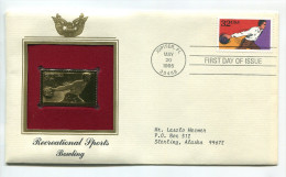 C Great Americans "" Recreational Sports - Bowling """ Gold Stamp Replica 1964 FDC/bu/UNC - Autres & Non Classés