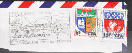 REUNION CFA Fragment Avec Flamme Réunion 1969 - Usati