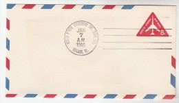 1965 Chicago USA 8c Air MaiL POSTAL STATIONERY Cover SPECIAL Pmk UNITED POSTAL STATIONERY SOCIETY SHOW Stamps Aviation - 1961-80