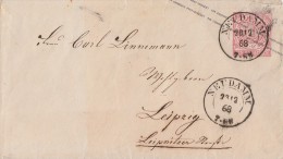 NDP Ganzsachen-Umschlag 1 Groschen K2 Neudamm 28.12.68 - Postal  Stationery