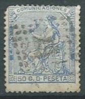 ESPAGNE SPANIEN SPAIN ESPAÑA 1872 50 CÉNTIMOS ALEGORÍA I REPÚBLICA ED 137, MI 131, SG 213, SC 197, YV 136 - Used Stamps