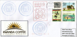 RWANDA COFFEE. UNIVERSAL EXPO MILANO 2015, Letter From The RWANDA Pavilion, With Official Stamp EXPO MILANO - 2015 – Milan (Italie)