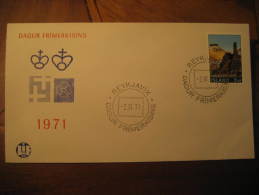 REYKJAVIK 1971 Cancel On Cover Iceland Island - Covers & Documents