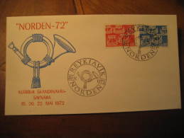 REYKJAVIK 1972 NORDEN 72 Cancel On Cover Iceland Island - Lettres & Documents