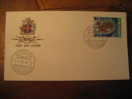 REYKJAVIK 1972 Map Geology Geography Stamp On Fdc Cover Iceland Island - Covers & Documents
