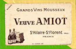 BUVARD & Blotting Paper  : Grands Vins Mousseux VEUVE AMIOT  Saint Hilaire St Florent - Schnaps & Bier