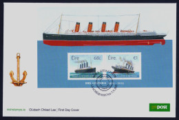 2015 IRELAND "CENTENARY OF WORLD WAR I / THE LOSS OF RMS LUSITANIA" FDC - FDC