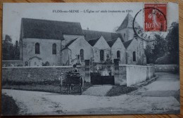 78 : Flins-sur-Seine - L'Eglise XIIe Siècle Restaurée En 1767 - Animée : Petite Animation - Attelage - (n°5693) - Flins Sur Seine