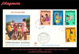 AMERICA. CARIBE ANTILLAS HOLANDESAS SPD-FDC. 1970 EMISIÓN PRO-INFANCIA. JUEGOS INFANTILES - Antillen