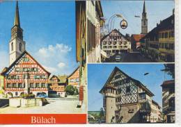 BÜLACH - Mehrbildkarte , Hotel Zum Goldenen Kopf, Kirche .... - Bülach