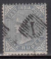 1r British East India Used 1974,  One Rupee - 1858-79 Kronenkolonie