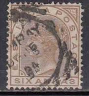 6a British East India Used 1976,  Six Annas - 1858-79 Kolonie Van De Kroon