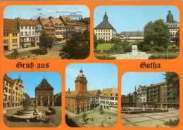 Gotha - Mehrbildkarte 17  Mit Schreibfaulen Karte Stempel ! - Gotha