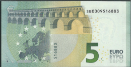 € 5 ITALY  SB000  S001 J5  DRAGHI  UNC - 5 Euro