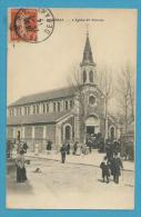 CPA Animée L'Eglise St Charles ASNIERES 92 - Asnieres Sur Seine