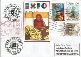 SOMALIA.EXPO UNIVERSELLE MILAN 2015. Belle Lettre Du Pavillon Somalien, Avec Tampon Officiel De L'EXPO MILANO 2015 - Somalie (1960-...)