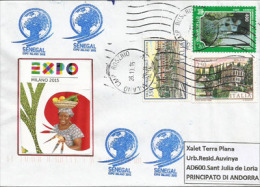SENEGAL.UNIVERSAL EXPO MILANO 2015"Feeding The Planet" Letter From The SENEGALESE Pavilion, With The Official Stamp EXPO - 2015 – Milán (Italia)