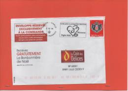 Lettre  Flamme Monaco Theme Naissance Princiere Du 16/12/14 - Maschinenstempel (EMA)