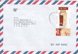 Israele 2002- Lettera .x L´Italia Affrancata Con 1 Stamps - Brieven En Documenten