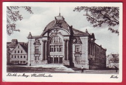 POSTCARD PHOTO GERMANY FURTH I. BAYERN STADTTHEATER THEATRE CIRCULATED 1964 - Fürth