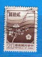 Taiwan Formosa ° -  1979 -  Fleur Nationale Yvert. 1238 .  Used  .  Vedi Descrizione - Gebruikt