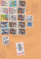 Slovacchia 1999  - Lettera  Racc.  X L´Italia A Con 18 Stamps - Cartas & Documentos