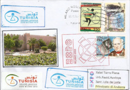 TUNISIE. EXPO UNIVERSELLE MILANO 2015. Lettre Du Pavillon De La TUNISIE  à MILAN., Adressée En Andorre, - 2015 – Milano (Italia)