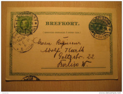 Goteborg 1904 To Berlin Germany Postal Stationery Sweden - Briefe U. Dokumente