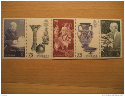 Yvert 757/61 ** Gustaf VI Adolf Royal Family 5 Stamps Set Block Bloc Feuillet Sheet Carnet Booklet Sweden - Blocks & Sheetlets