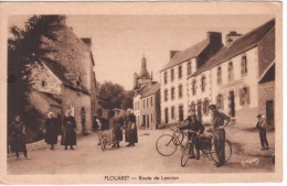 22 - PLOUARET -   Route De Lannion ( ANIMATION Brouette, Velos) En Mauvais Etat Signee A MAURY - Plouaret