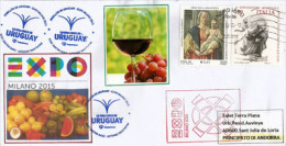 URUGUAY.UNIVERSAL EXPO MILANO 2015 "Feeding The Planet" Uruguyan Wine.,letter From The Uruguyan Pavilion - 2015 – Mailand (Italien)