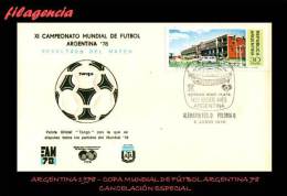 AMERICA. ARGENTINA. ENTEROS POSTALES. MATASELLO ESPECIAL 1978. COPA DE FÚTBOL ARGENTINA 78. PARTIDO ALEMANIA-POLONIA - Postwaardestukken